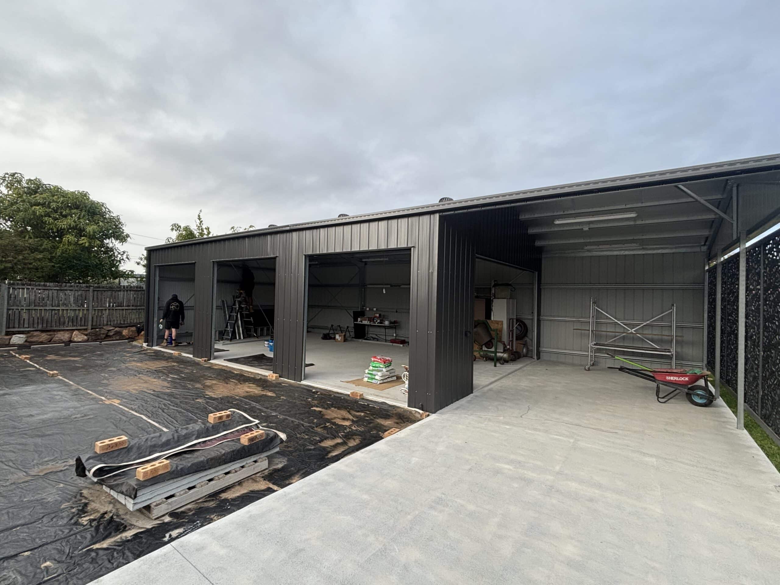 Electrical Shed Wiring of a 4 Bay Shed - HSJ Electrical