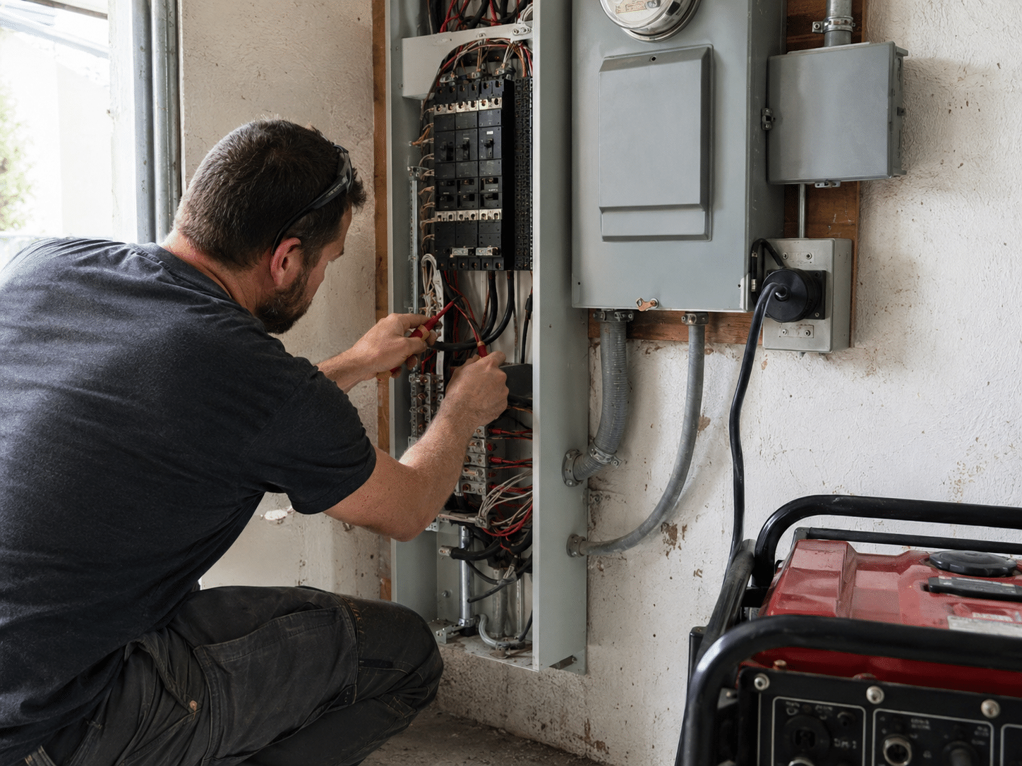 In QLD, a licensed electrician must connect a generator to a house - HSJ Electrical