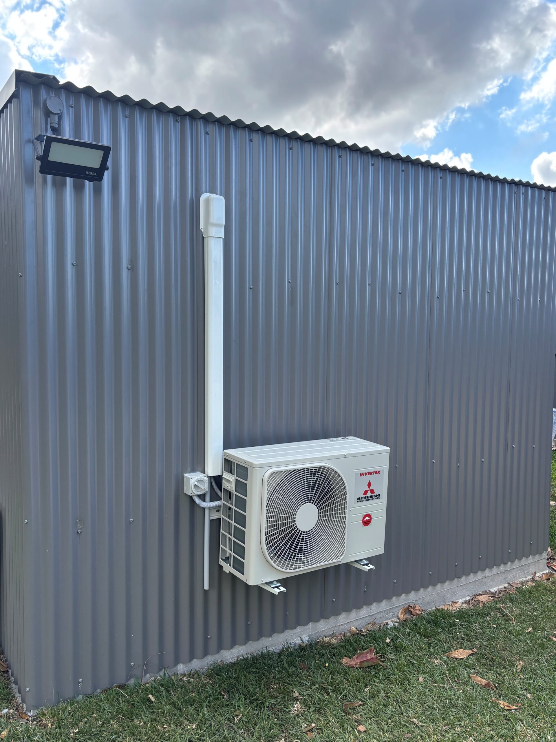 Electrical Shed Wiring of a 4 Bay Shed with Split System Air Conditioning - HSJ Electrical